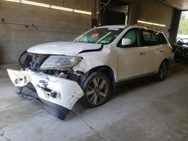 5N1AR2MM3EC622936 - 2014 NISSAN PATHFINDER S WHITE photo 1