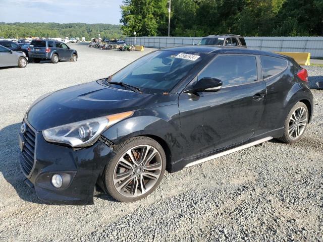 KMHTC6AEXGU273673 - 2016 HYUNDAI VELOSTER TURBO BLACK photo 1