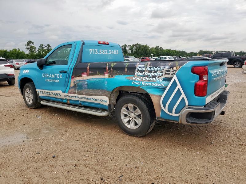 3GCNAAED1PG299623 - 2023 CHEVROLET SILVERADO C1500 Turquoise photo 2