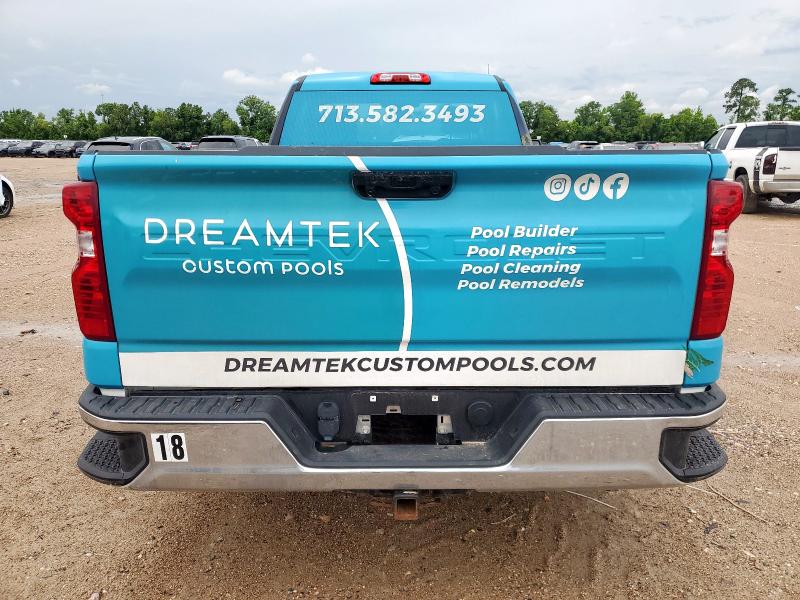 3GCNAAED1PG299623 - 2023 CHEVROLET SILVERADO C1500 Turquoise photo 6