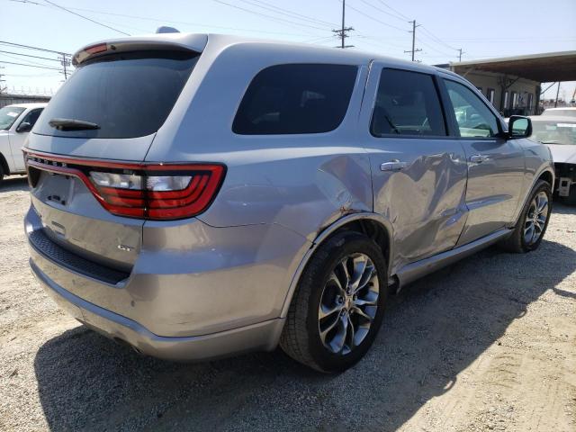 1C4RDHDG8LC259002 - 2020 DODGE DURANGO GT SILVER photo 3