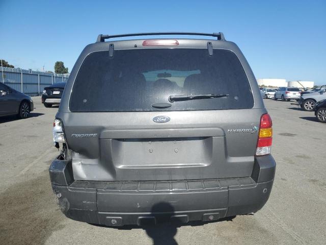 1FMCU95H46KD49031 - 2006 FORD ESCAPE HEV GRAY photo 6