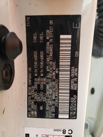 JTEBU5JR8G5399210 - 2016 TOYOTA 4RUNNER SR5/SR5 PREMIUM 白色 照片 13