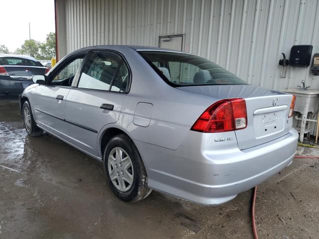 1HGES16354L023478 - 2004 HONDA CIVIC DX VP SILVER photo 2