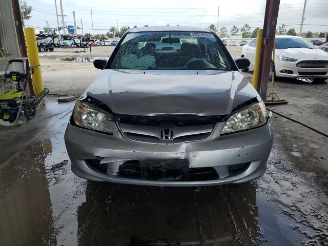 1HGES16354L023478 - 2004 HONDA CIVIC DX VP SILVER photo 5