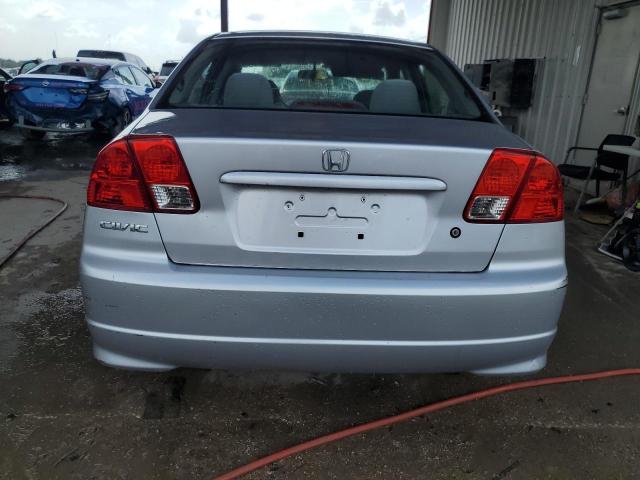 1HGES16354L023478 - 2004 HONDA CIVIC DX VP SILVER photo 6