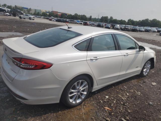 3FA6P0SU0HR152075 - 2017 FORD FUSION TITANIUM PHEV WHITE photo 3