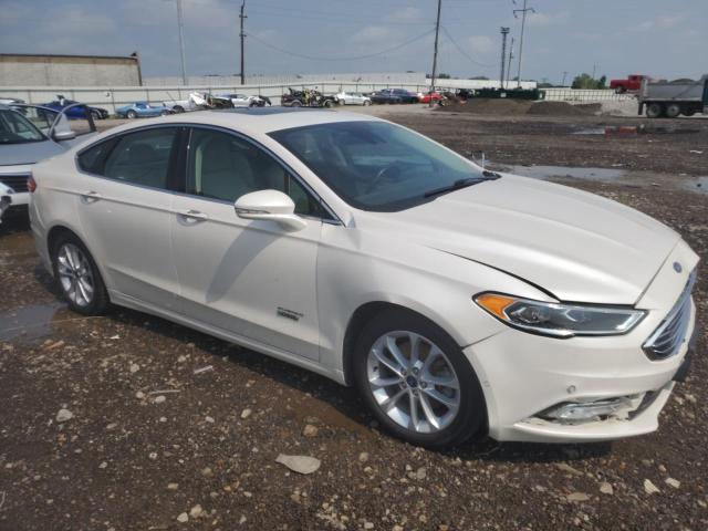 3FA6P0SU0HR152075 - 2017 FORD FUSION TITANIUM PHEV WHITE photo 4