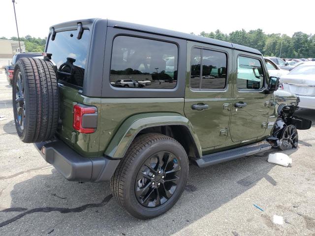 1C4JJXP62PW684996 - 2023 JEEP WRANGLER SAHARA 4XE GREEN photo 3