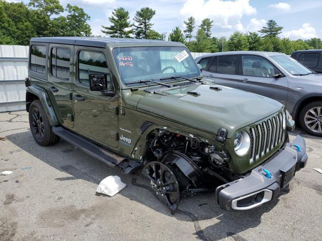 1C4JJXP62PW684996 - 2023 JEEP WRANGLER SAHARA 4XE GREEN photo 4