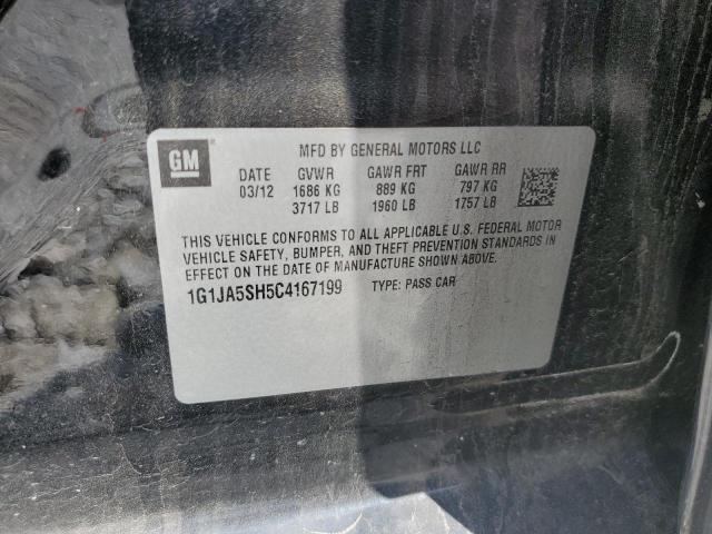 1G1JA5SH5C4167199 - 2012 CHEVROLET SONIC LS Qara foto 12