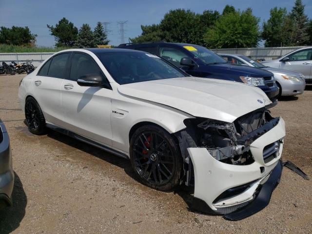 55SWF8HB9GU102615 - 2016 MERCEDES-BENZ C 63 AMG-S WHITE photo 4