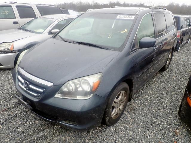 5FNRL38615B020565 - 2005 HONDA ODYSSEY EXL  photo 2