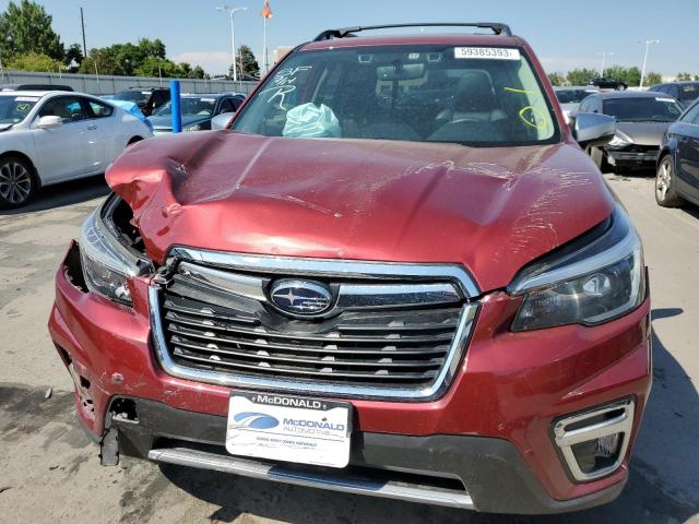 JF2SKAXC8MH482671 - 2021 SUBARU FORESTER TOURING 勃艮第红 照片 5