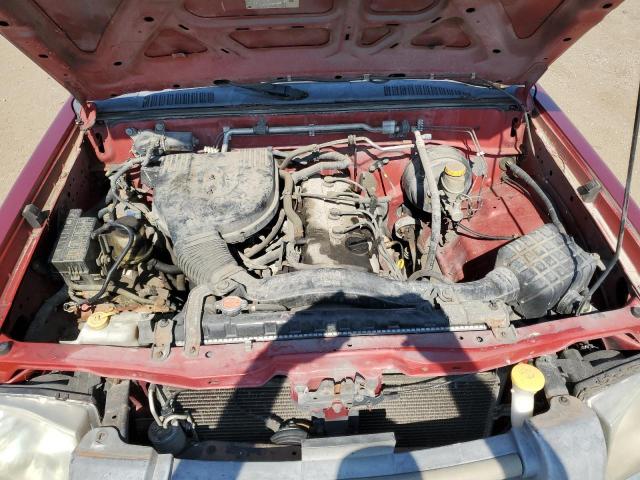 1N6DD26S01C343253 - 2001 NISSAN FRONTIER KING CAB XE MAROON photo 11