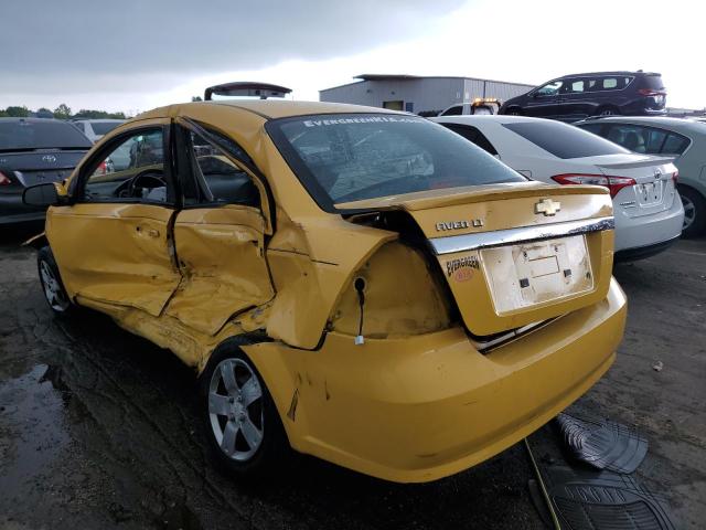 KL1TD5DE3AB115595 - 2010 CHEVROLET AVEO LS 黄色 照片 2