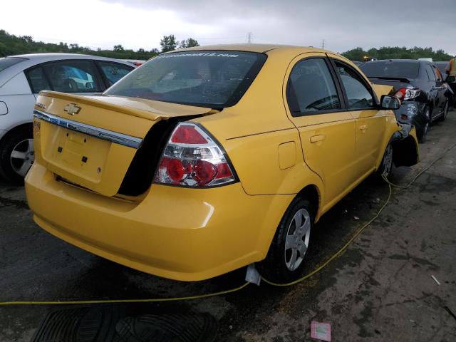 KL1TD5DE3AB115595 - 2010 CHEVROLET AVEO LS 黄色 照片 3