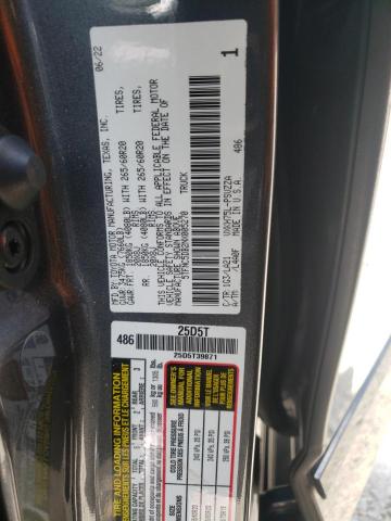 5TFNC5DB2NX005270 - 2022 TOYOTA TUNDRA CREWMAX PLATINUM GRAY photo 12