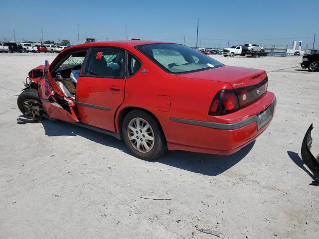 2G1WF52E649365494 - 2004 CHEVROLET IMPALA RED photo 2