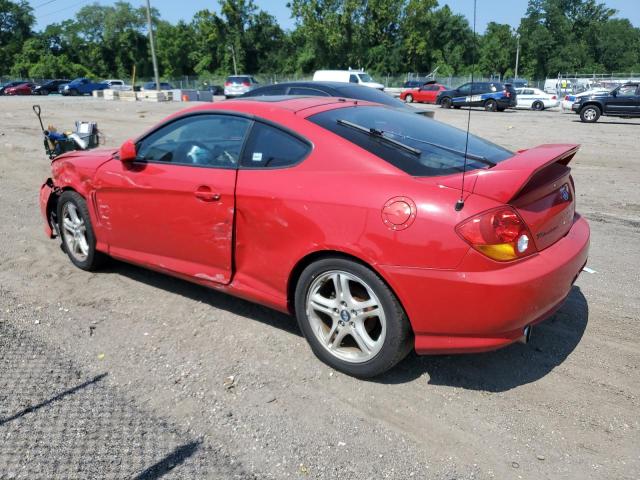 KMHHN65F14U131467 - 2004 HYUNDAI TIBURON GT RED photo 2