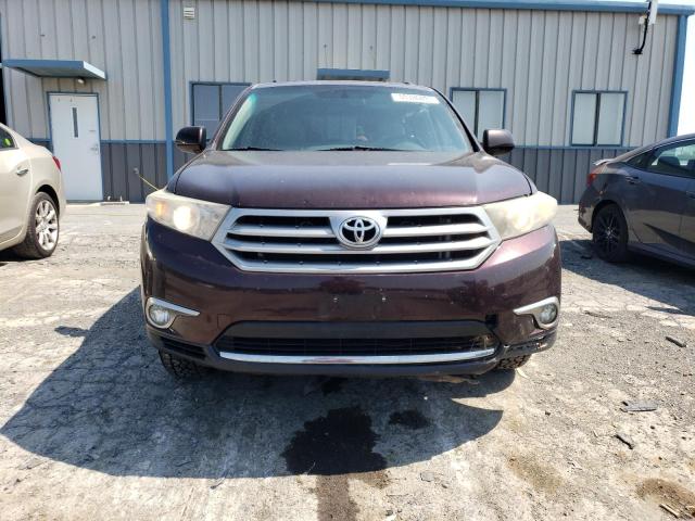 5TDBK3EH9BS046168 - 2011 TOYOTA HIGHLANDER BASE BURGUNDY photo 5