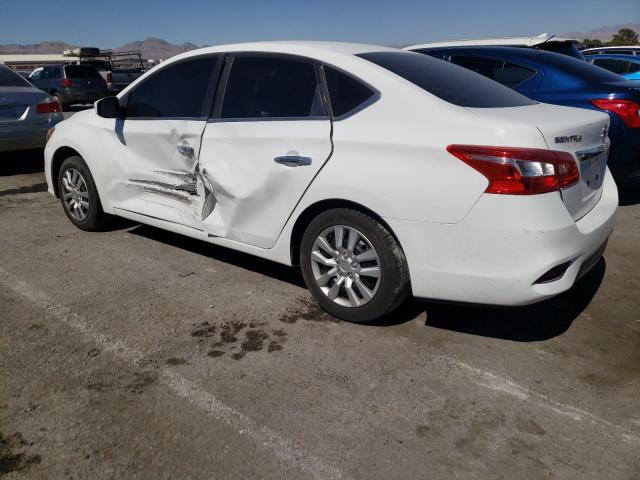 3N1AB7AP7JY310336 - 2018 NISSAN SENTRA S WHITE photo 2