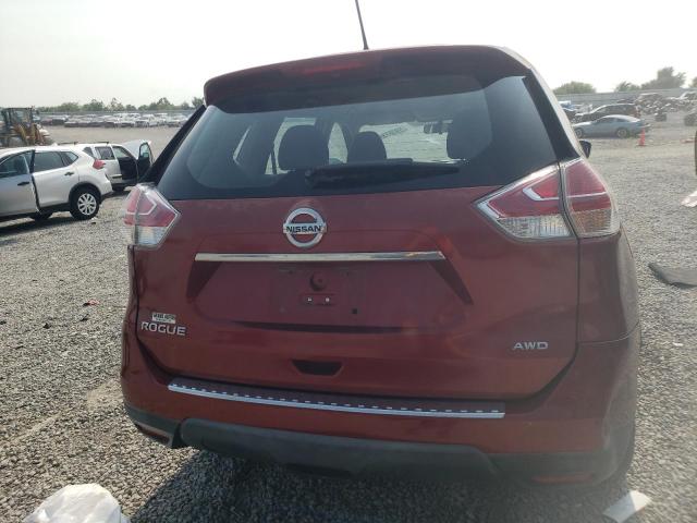 KNMAT2MV1GP628132 - 2016 NISSAN ROGUE S RED photo 6