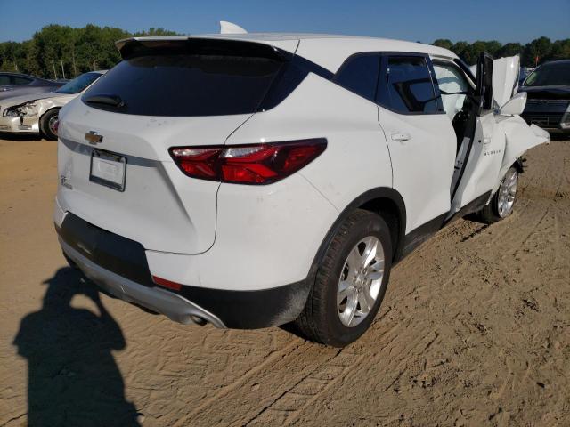 3GNKBBRA5KS588247 - 2019 CHEVROLET BLAZER 1LT WHITE photo 4