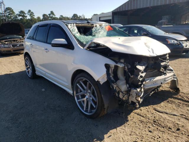 2FMDK4AK0DBA62243 - 2013 FORD EDGE SPORT WHITE photo 1