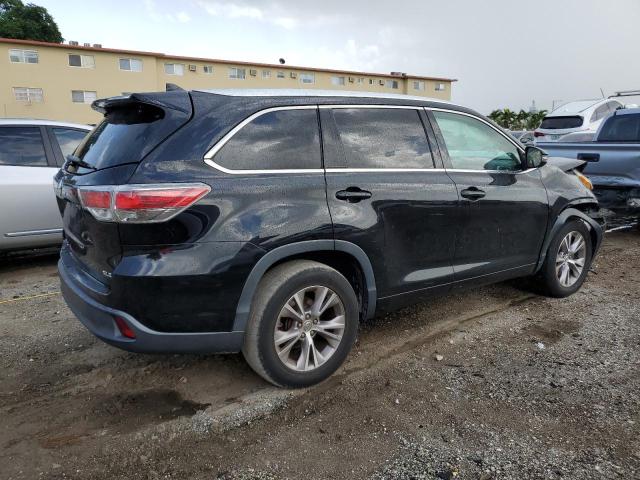 5TDKKRFH4FS118921 - 2015 TOYOTA HIGHLANDER XLE Սև լուսանկար 3