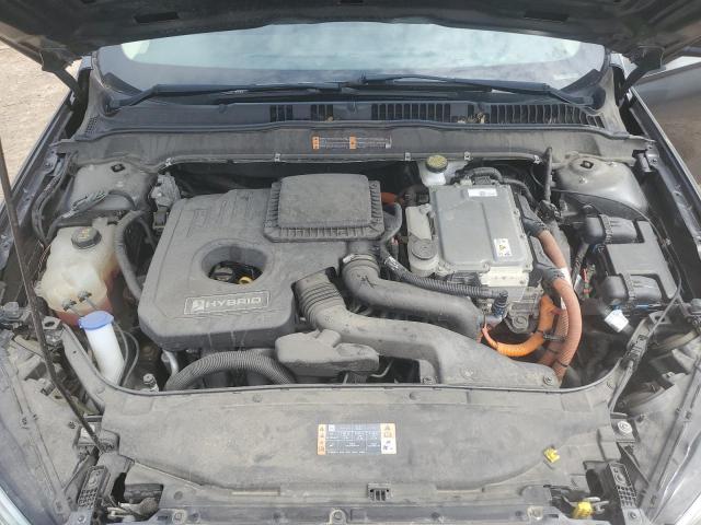 3FA6P0LU1KR130799 - 2019 FORD FUSION SE GRAY photo 11