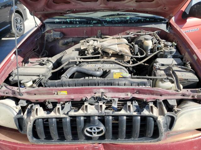 5TEGN92N41Z753822 - 2001 TOYOTA TACOMA DOUBLE CAB PRERUNNER RED photo 11