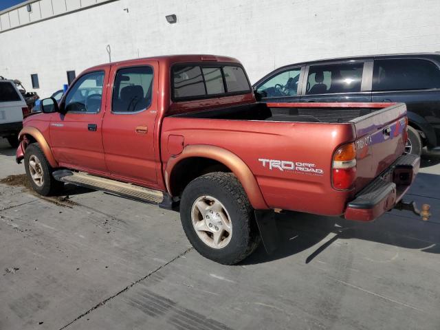 5TEGN92N41Z753822 - 2001 TOYOTA TACOMA DOUBLE CAB PRERUNNER RED photo 2