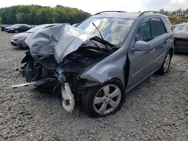 4JGBB8GB4BA643873 - 2011 MERCEDES-BENZ ML 350 4MATIC SILVER photo 1
