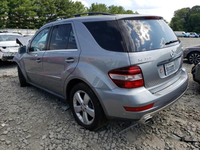 4JGBB8GB4BA643873 - 2011 MERCEDES-BENZ ML 350 4MATIC SILVER photo 2