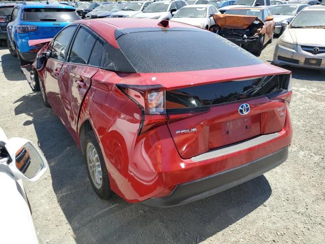 JTDKARFU6L3110364 - 2020 TOYOTA PRIUS L RED photo 2