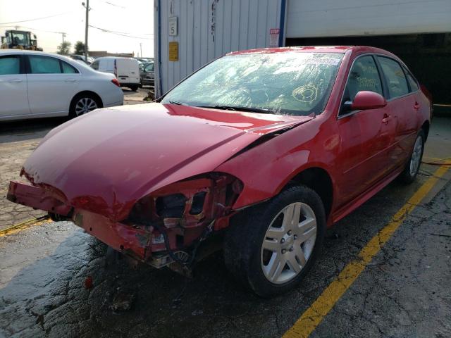 2G1WB5E31E1129339 - 2014 CHEVROLET IMPALA LIM LT RED photo 2