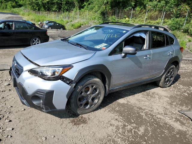 JF2GTHSC2MH332087 - 2021 SUBARU CROSSTREK SPORT SILVER photo 1