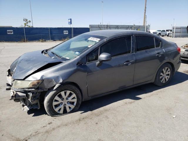 2HGFB2F5XCH578482 - 2012 HONDA CIVIC LX GRAY photo 1