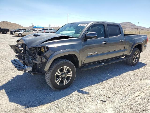 3TMBZ5DN2JM017219 - 2018 TOYOTA TACOMA DOUBLE CAB GRAY photo 1