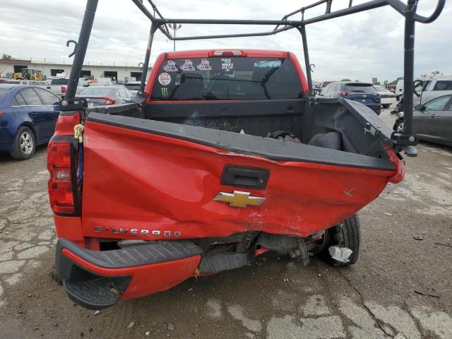 1GCVKPEC9GZ178796 - 2016 CHEVROLET SILVERADO K1500 CUSTOM RED photo 6