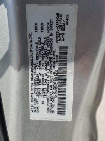 5TESN92N01Z863633 - 2001 TOYOTA TACOMA XTRACAB PRERUNNER 银色 照片 12