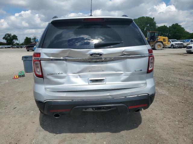 1FM5K8F86EGA04625 - 2014 FORD EXPLORER LIMITED SILVER photo 6