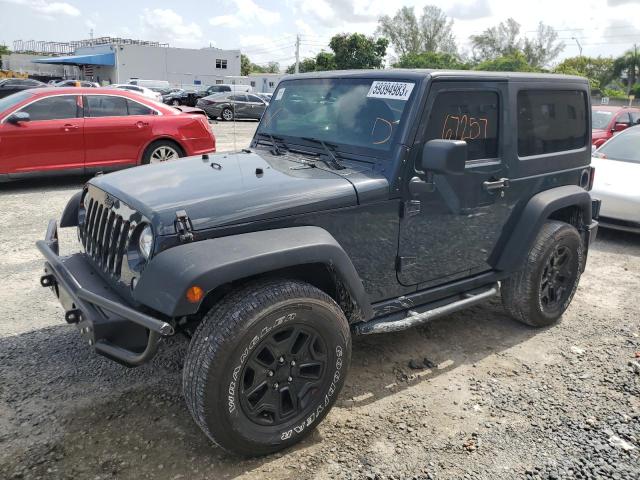 1C4AJWAG8GL231608 - 2016 JEEP WRANGLER SPORT GRAY photo 1