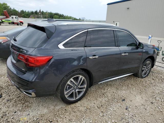 5J8YD7H7XKL001600 - 2019 ACURA MDX SPORT HYBRID ADVANCE BLUE photo 3