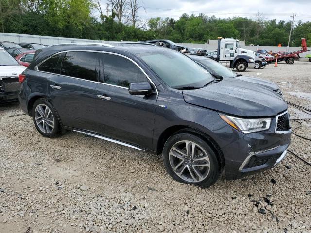 5J8YD7H7XKL001600 - 2019 ACURA MDX SPORT HYBRID ADVANCE BLUE photo 4