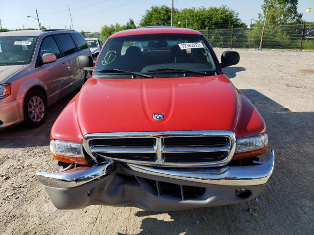 1B7GL22NXYS796346 - 2000 DODGE DAKOTA RED photo 5