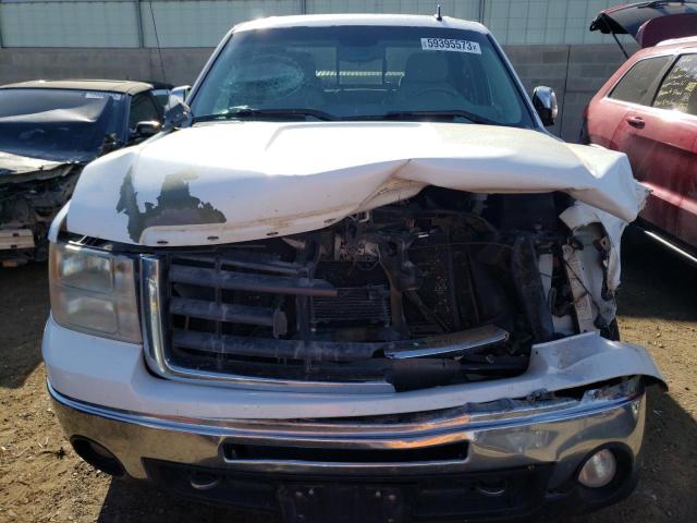 3GTP2VE33BG378773 - 2011 GMC SIERRA K1500 SLE WHITE photo 5