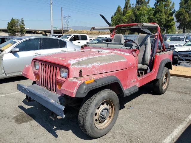 2J4FY19P2MJ107001 - 1991 JEEP WRANGLER / S RED photo 1