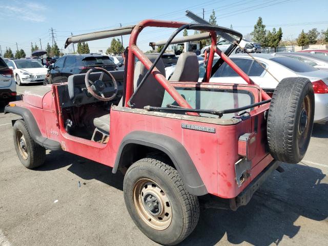 2J4FY19P2MJ107001 - 1991 JEEP WRANGLER / S RED photo 2